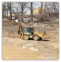 Pierwszy beton na budowie