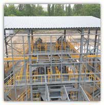 Węzeł separacji i ważenia biomasy