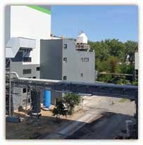 Estakada z rurociągami ciepłowniczymi