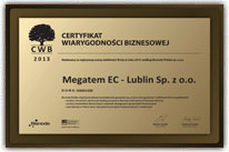 Certyfikat Wiarygodności Biznesowej