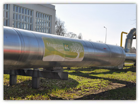 Rurociągi wody sieciowej c.o. DN 800 w stronę Felina i odbiorców fabrycznych