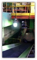 Taśmociąg transportujący węgiel