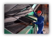 Początek rusztu kotła parowego