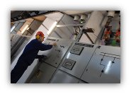 Fragment głównej rozdzielni elektrycznej