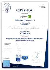 Certyfikat Zintegrowanego Systemu Zarządzania