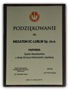 Megatem EC-Lublin partnerem zjazdu absolwentów z okazji 60 lecia Politechniki Lubleskiej
